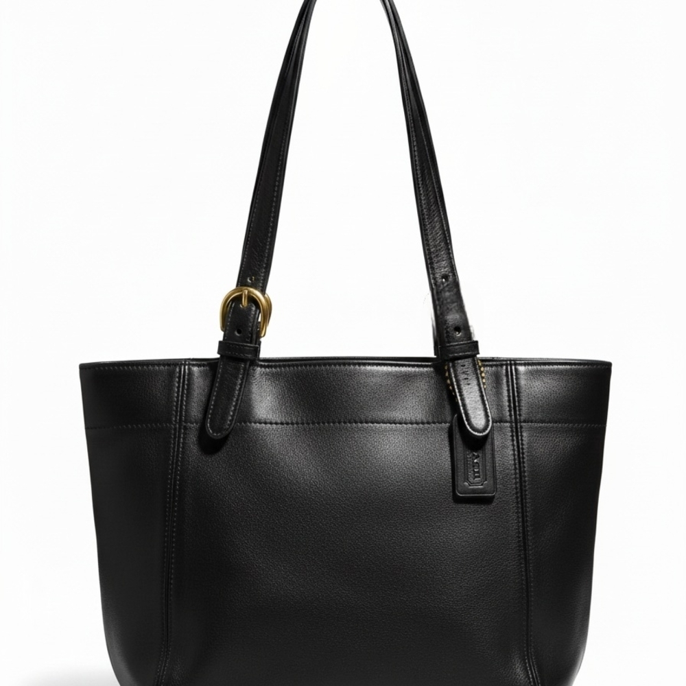 Vintage Coach Legacy Leather Tote | Made in USA | Black | #4157